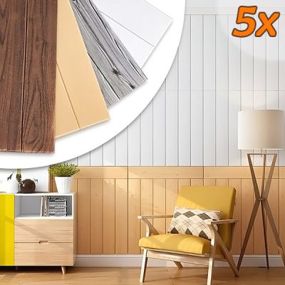 Samolepiace 3D panely imitujúce drevo (5 ks) | INSTAWOOD