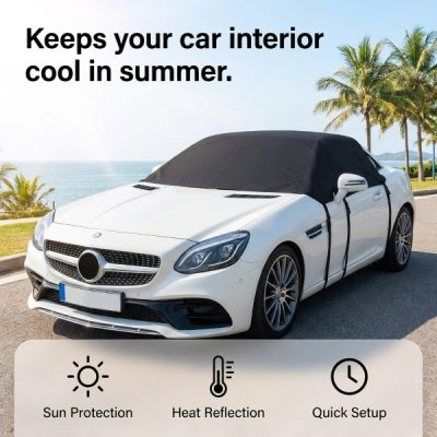 Obojstranná clona na čelné sklo, 170x120 cm, UV + Námraza | CARCOVER